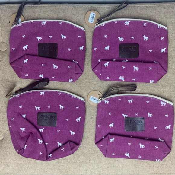 Spiced Equestrian Cloth/Canvas Make-up Cosmetic Bags - Picture 2 of 16